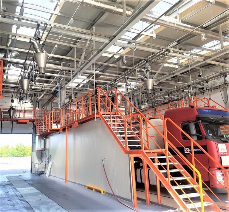 Internal tank washing system