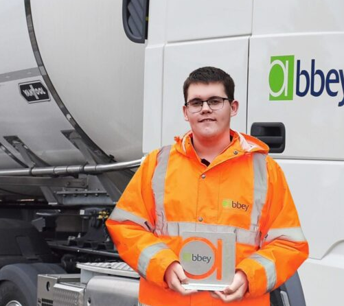 Liam Murray with his award