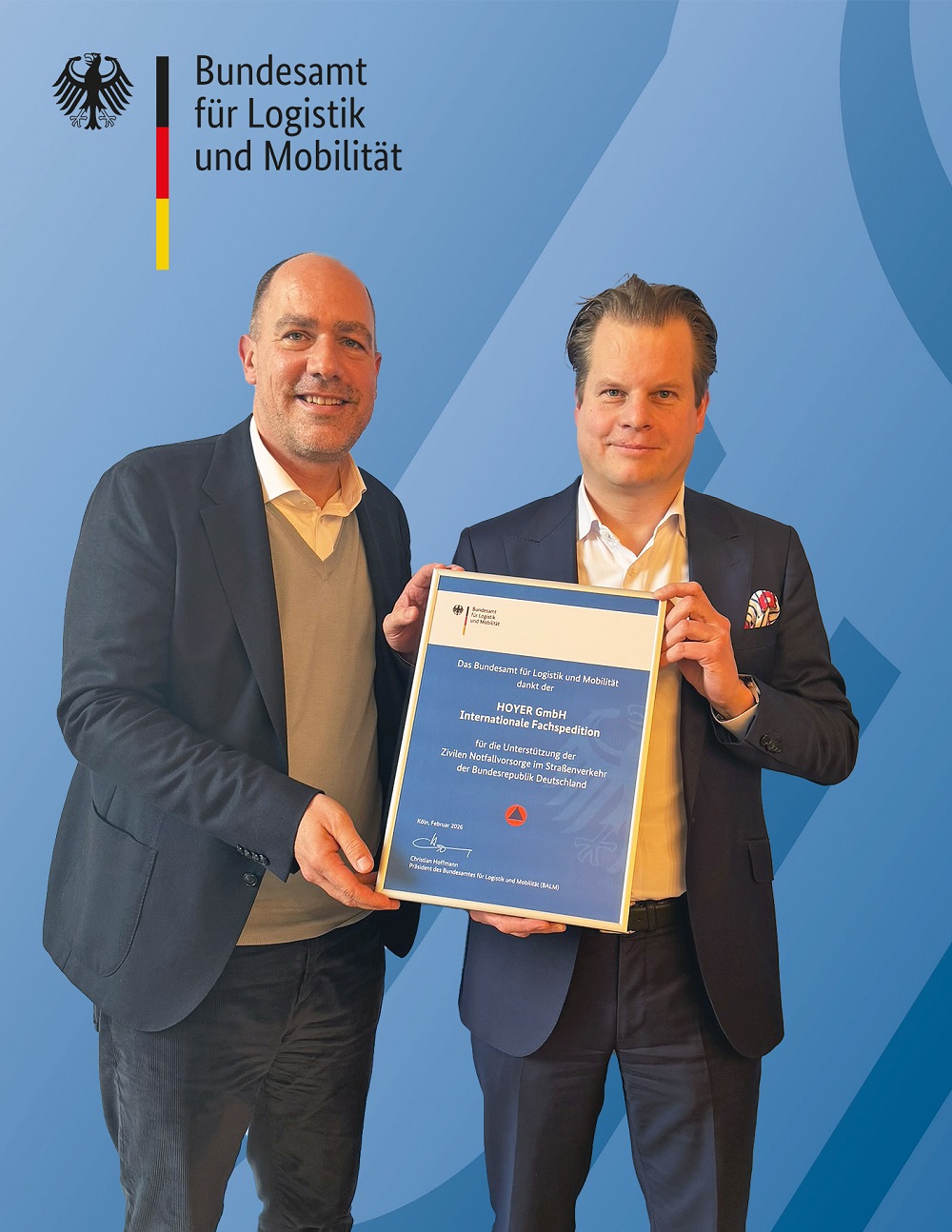 HOYER Group joins Germany’s Federal Emergency Transport Network
