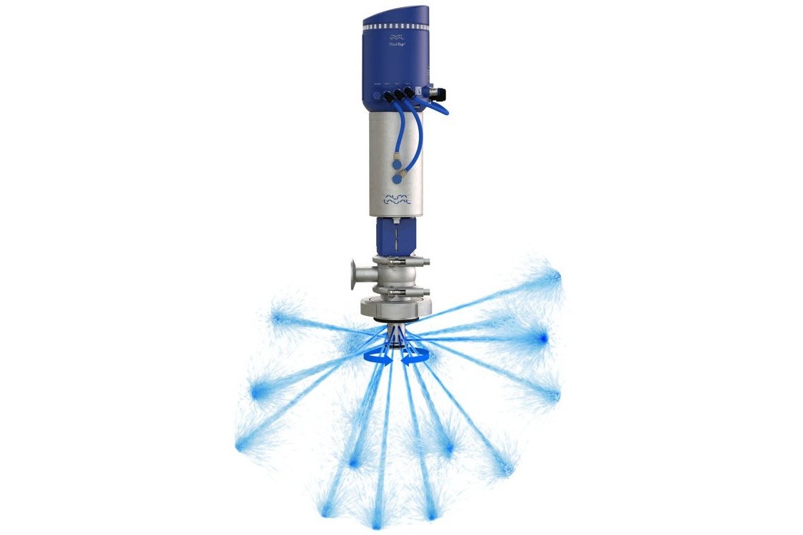 Next-generation rotating retractors clean hard-to-reach areas in tank cleaning processing lines